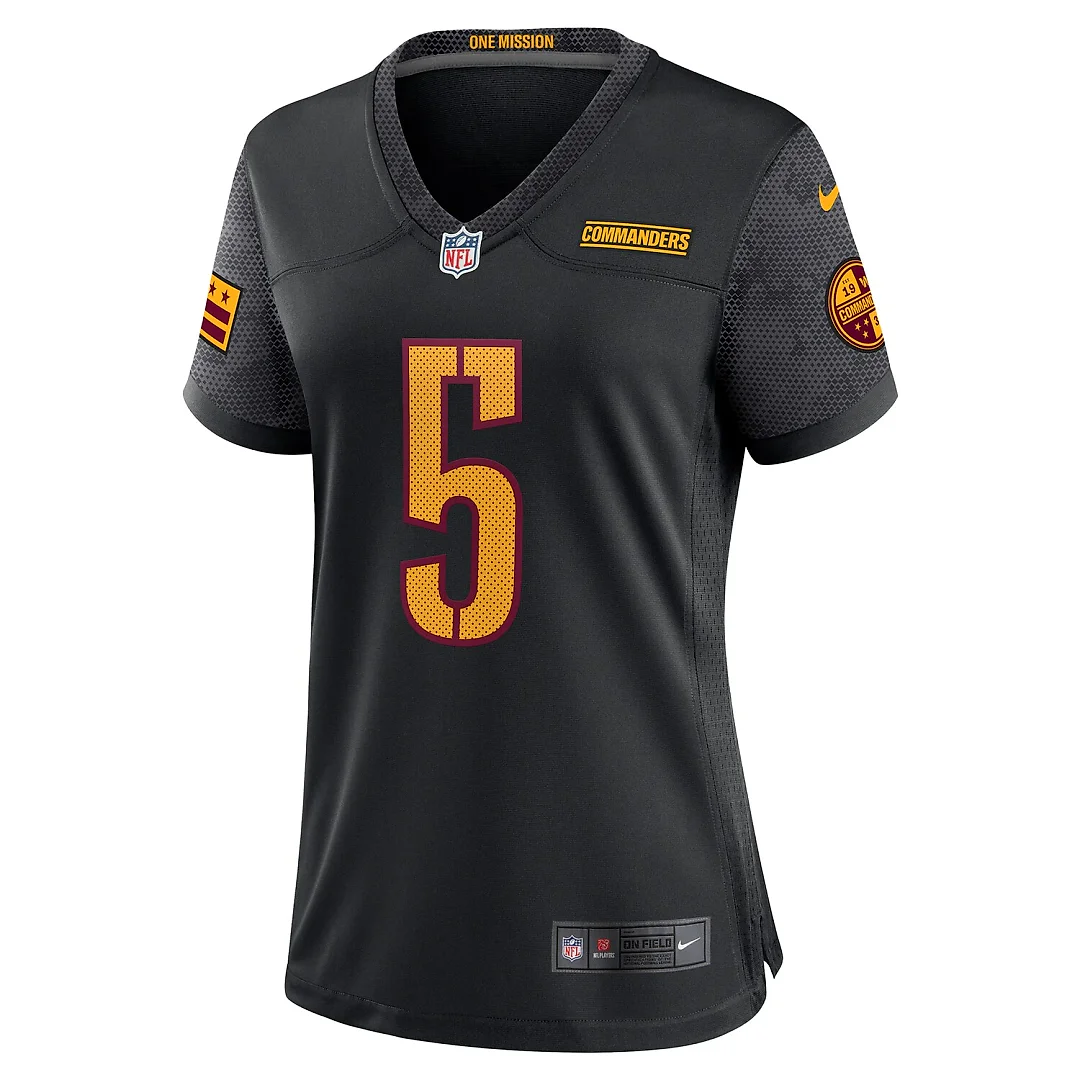 Zennovawear Jayden Daniels Washington Commanders Women's Alternate Game Player Jersey - Black