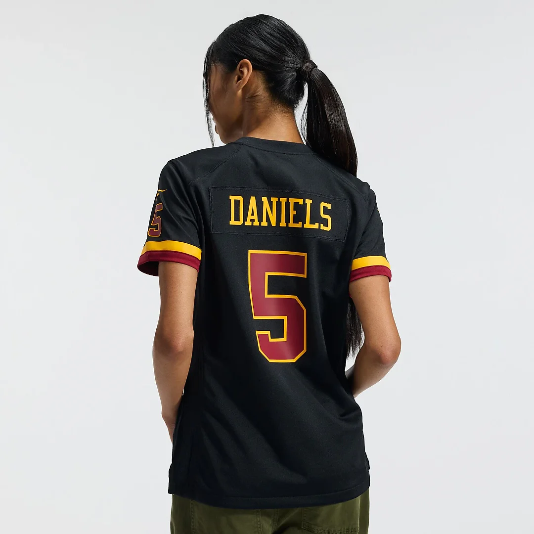 Zennovawear Jayden Daniels Washington Commanders Women's Hail Raiser Alternate Game Jersey - Black