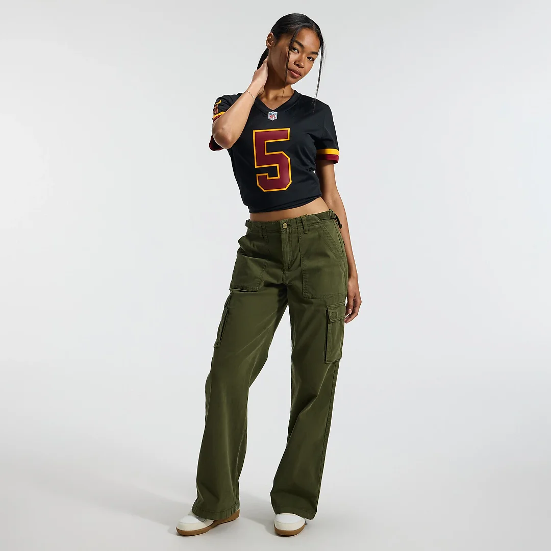 Zennovawear Jayden Daniels Washington Commanders Women's Hail Raiser Alternate Game Jersey - Black