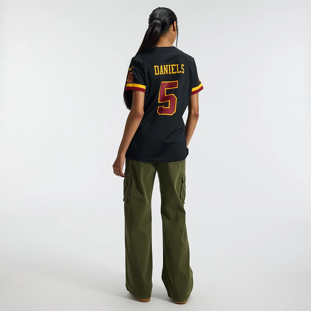 Zennovawear Jayden Daniels Washington Commanders Women's Hail Raiser Alternate Game Jersey - Black