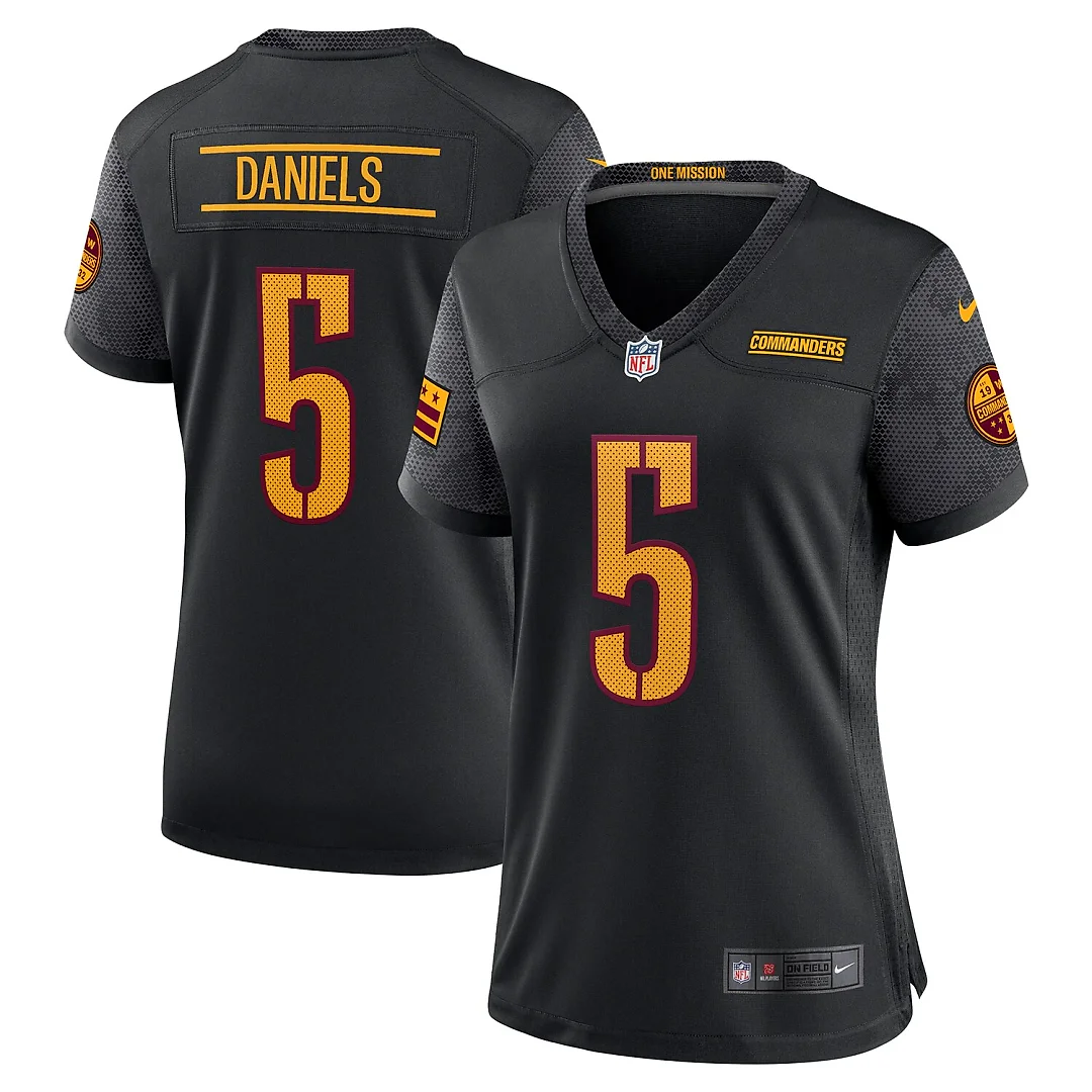 Zennovawear Jayden Daniels Washington Commanders Women's Alternate Game Player Jersey - Black
