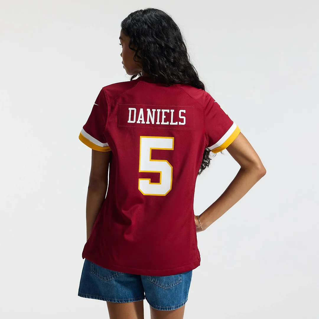 Zennovawear Jayden Daniels Washington Commanders Women's Game Jersey - Burgundy