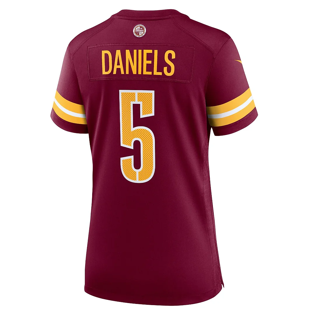 Zennovawear Jayden Daniels Washington Commanders Women's Player Game Jersey - Burgundy