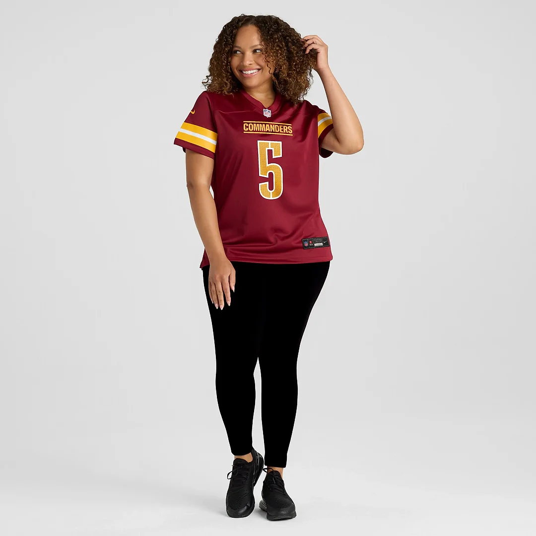 Zennovawear Jayden Daniels Washington Commanders Women's Player Game Jersey - Burgundy