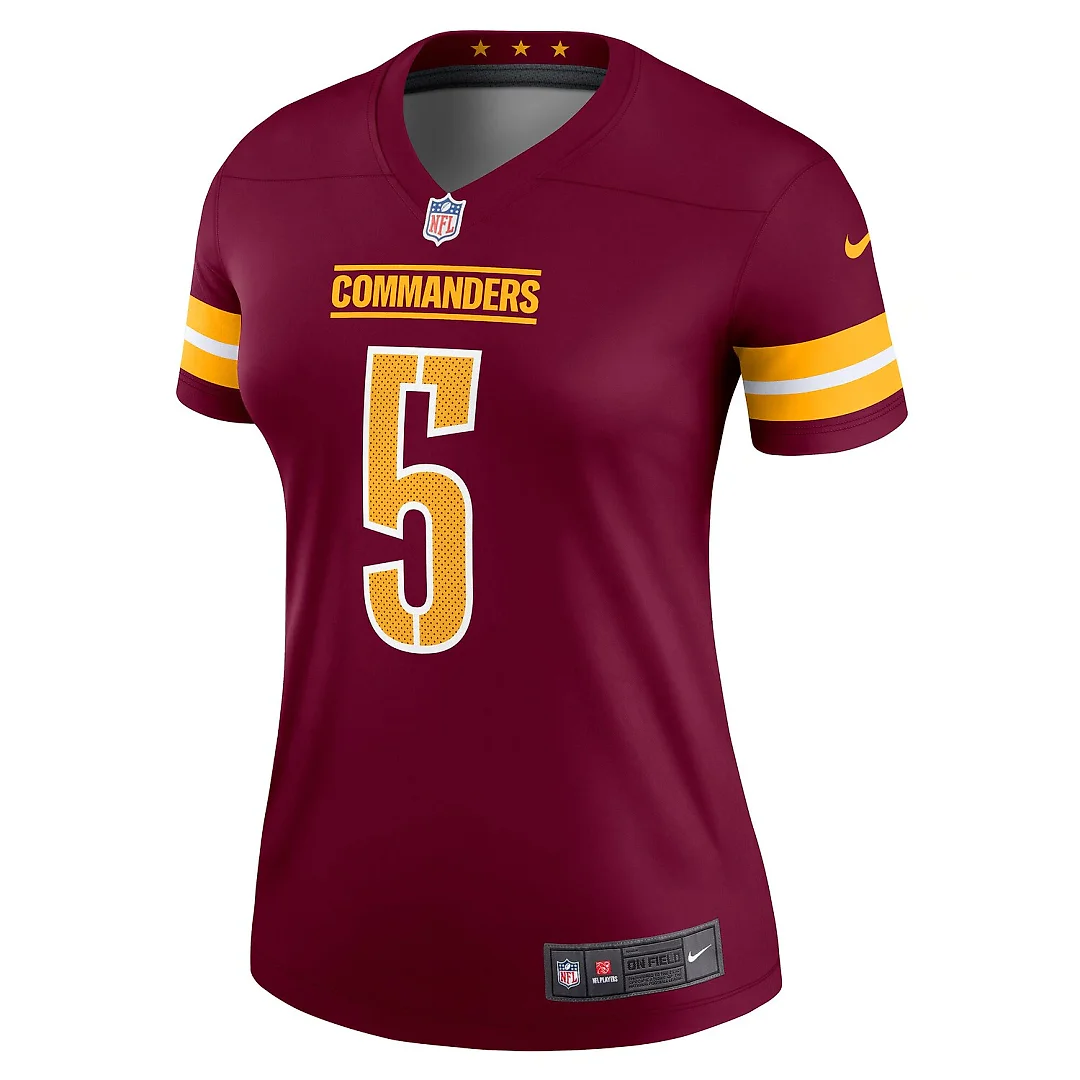 Zennovawear Jayden Daniels Washington Commanders Women's Legend Player Performance Top - Burgundy