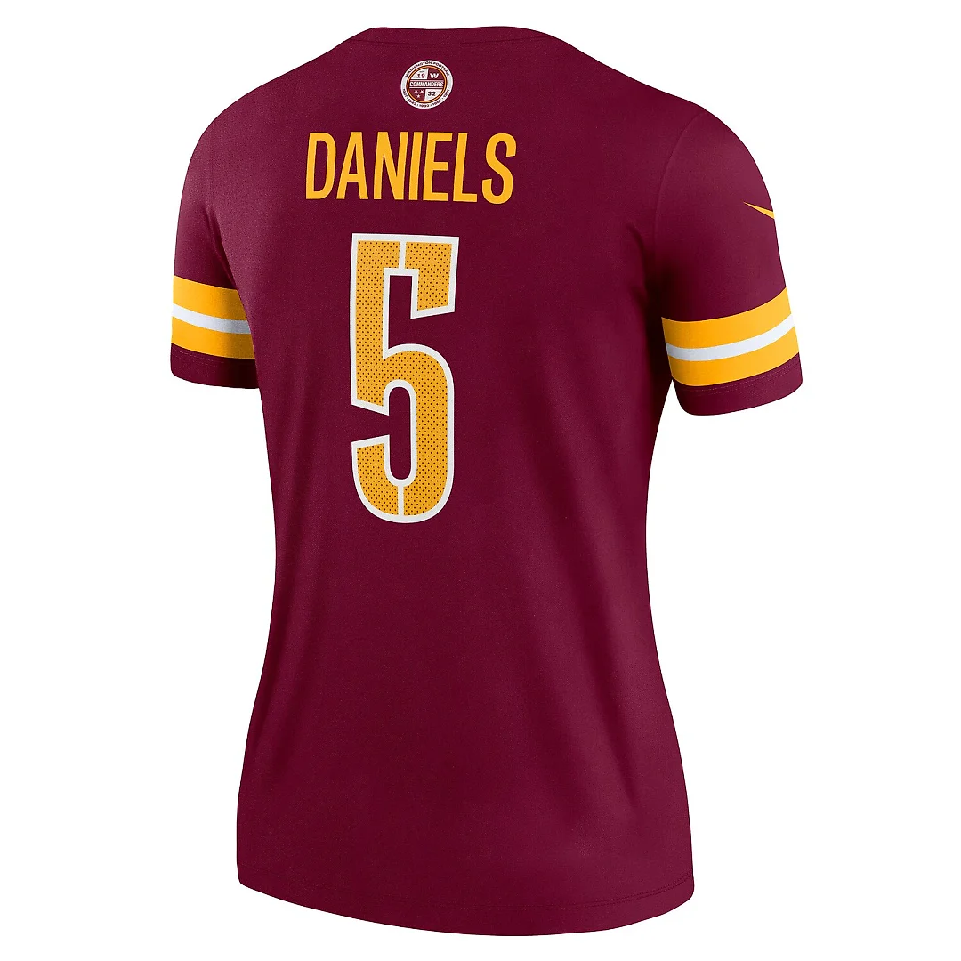 Zennovawear Jayden Daniels Washington Commanders Women's Legend Player Performance Top - Burgundy