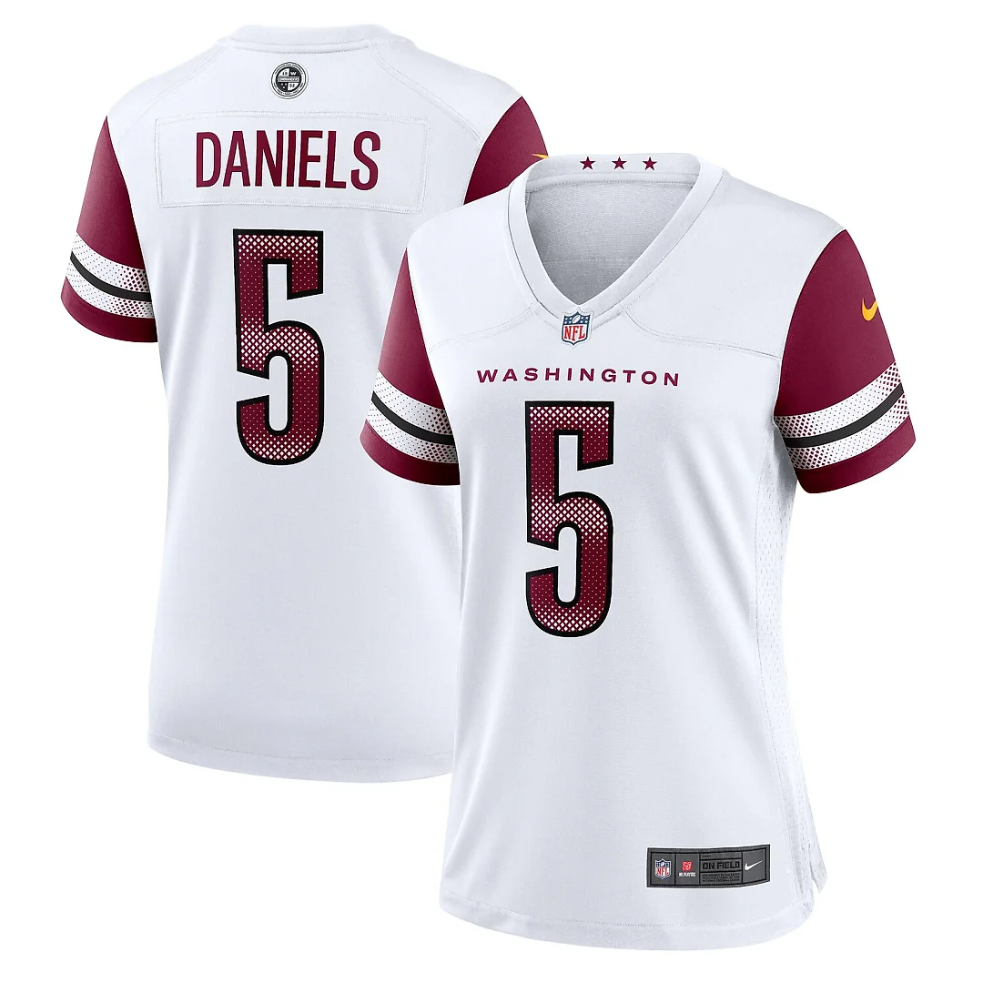 Zennovawear Jayden Daniels Washington Commanders Women's Game Jersey - White