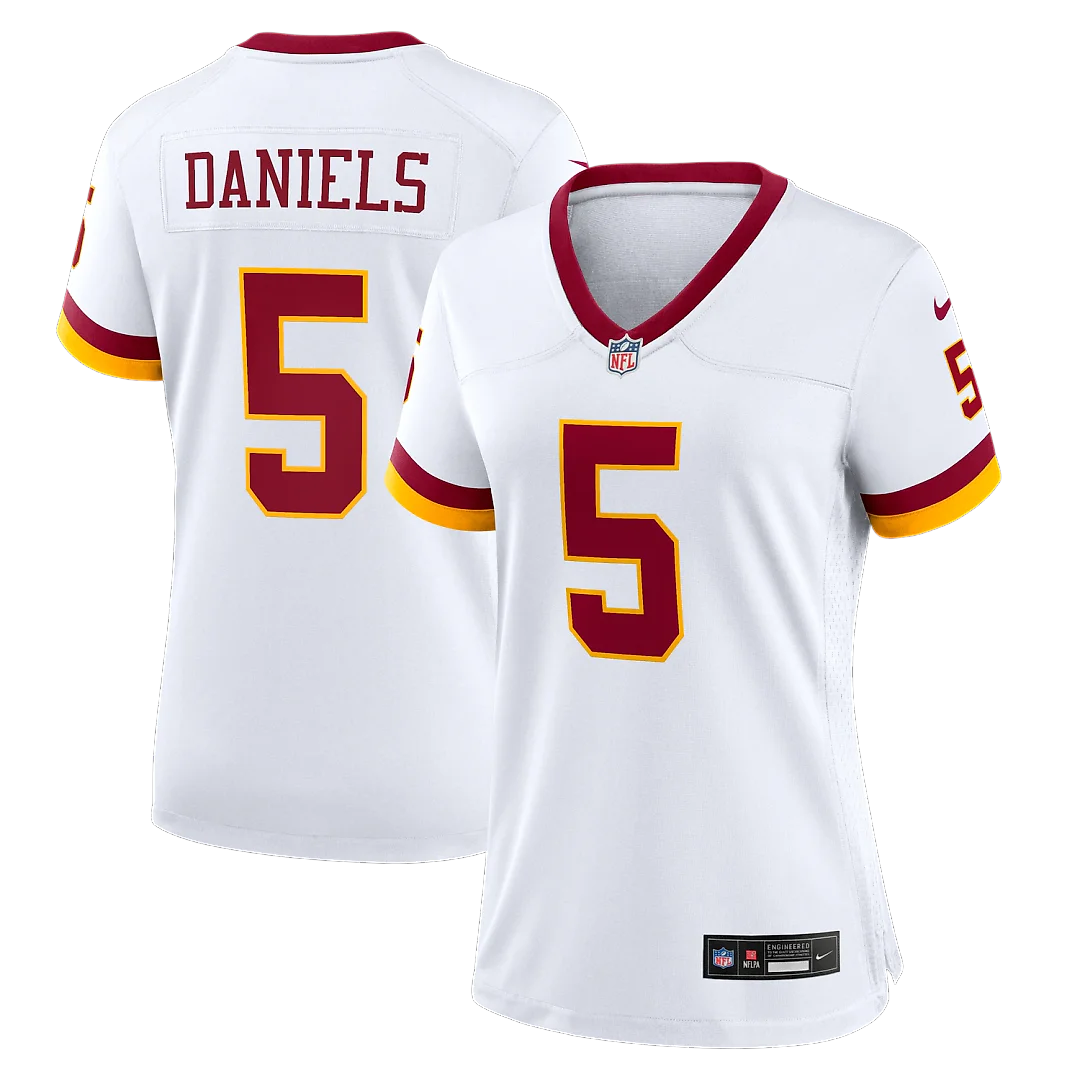 Zennovawear Jayden Daniels Washington Commanders Women's Game Super Bowl Era Jersey - White