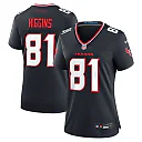 Zennovawear Jayden Higgins Houston Texans Women's Game Jersey - Navy