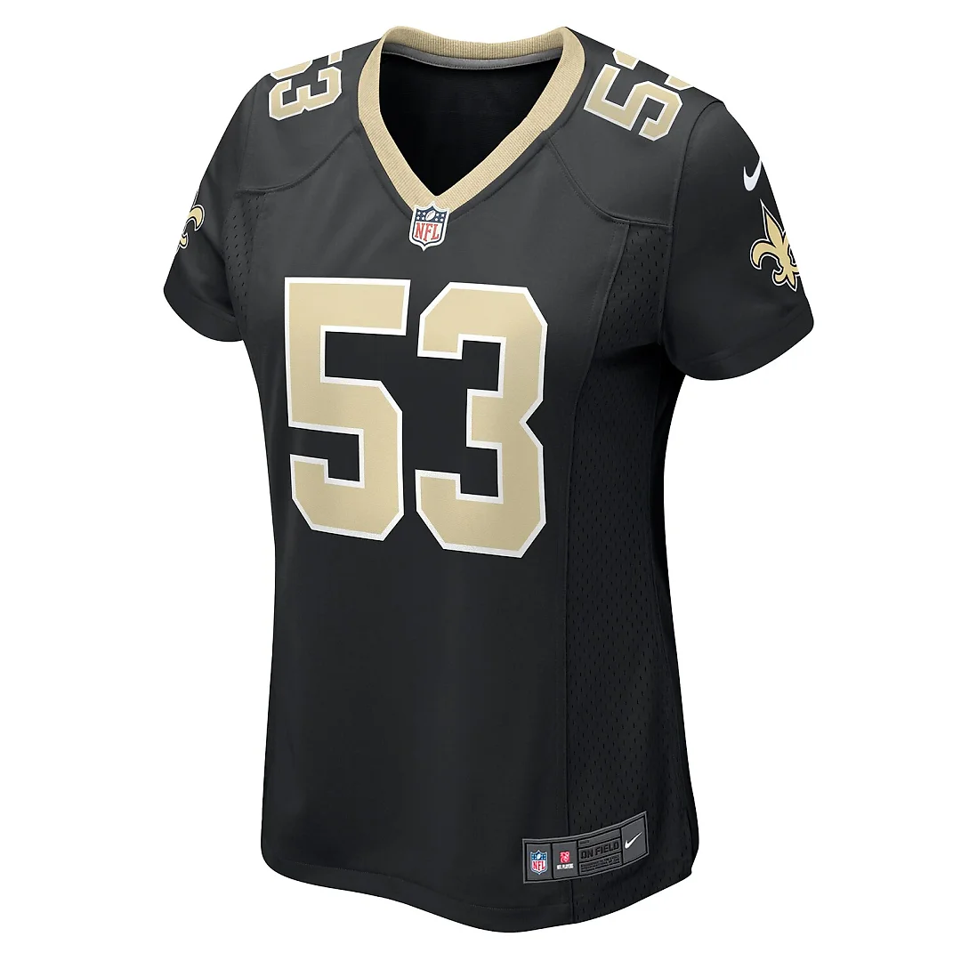 Zennovawear Jaylan Ford New Orleans Saints Women's Game Jersey - Black