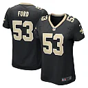 Zennovawear Jaylan Ford New Orleans Saints Women's Game Jersey - Black