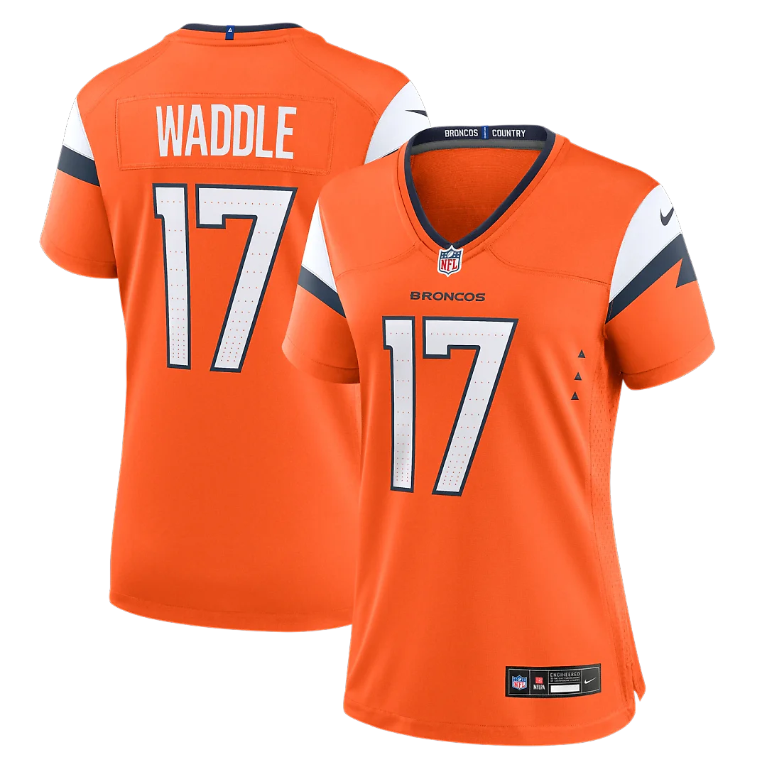 Zennovawear Jaylen Waddle Denver Broncos Women's Game Jersey - Orange