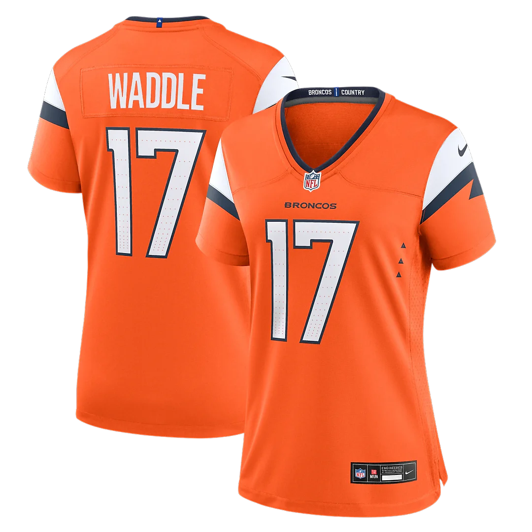 Zennovawear Jaylen Waddle Denver Broncos Women's Game Jersey - Orange