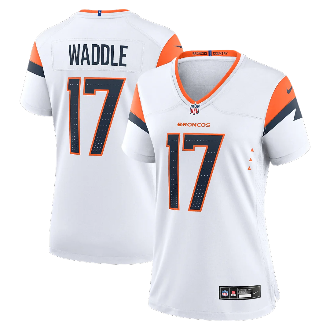 Zennovawear Jaylen Waddle Denver Broncos Women's Game Jersey - White