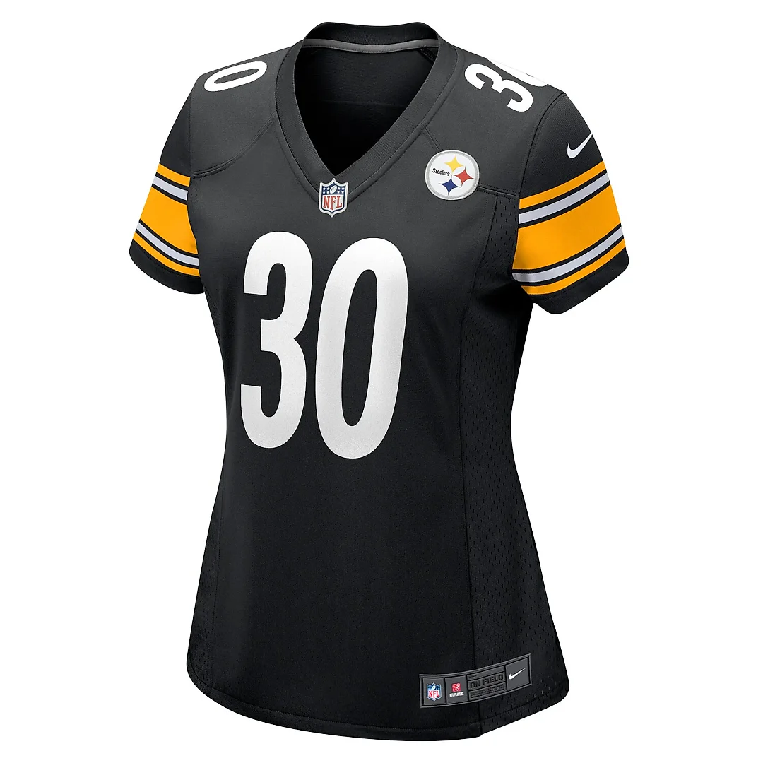 Zennovawear Jaylen Warren Pittsburgh Steelers Women's Game Player Jersey - Black