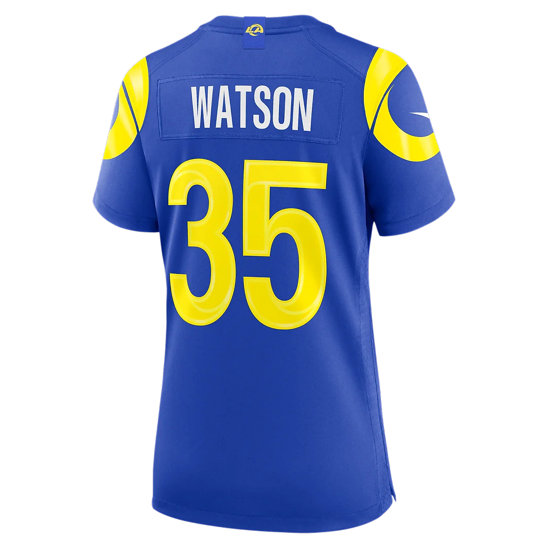 Zennovawear Jaylen Watson Los Angeles Rams Women's Team Game Jersey - Royal
