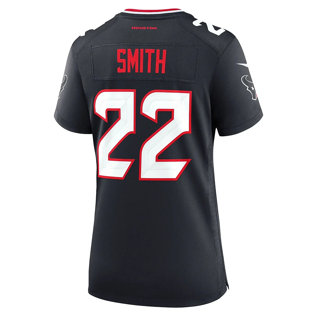 Zennovawear Jaylin Smith Houston Texans Women's Team Game Jersey - Navy