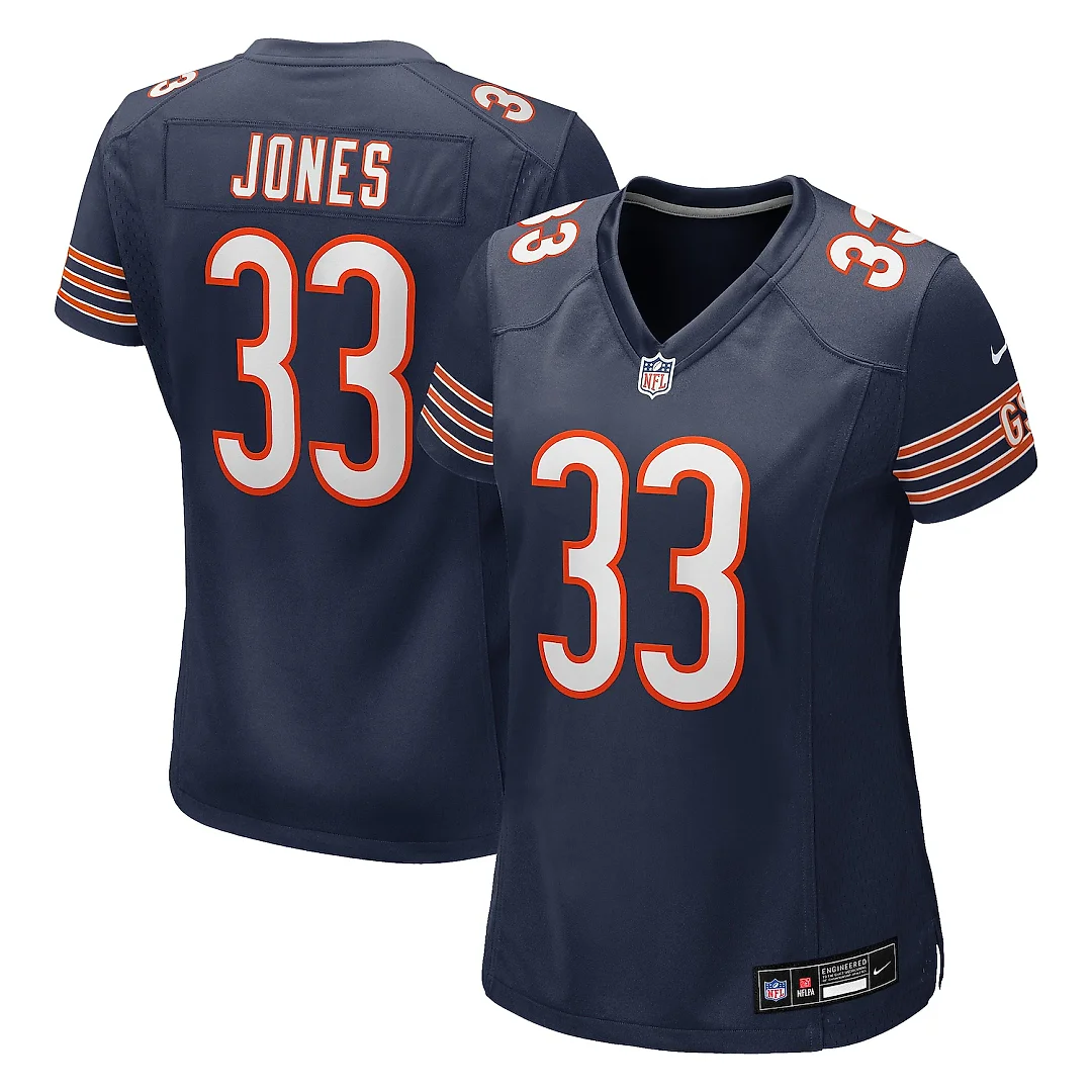 Zennovawear Jaylon Jones Chicago Bears Women's Team Game Jersey - Navy