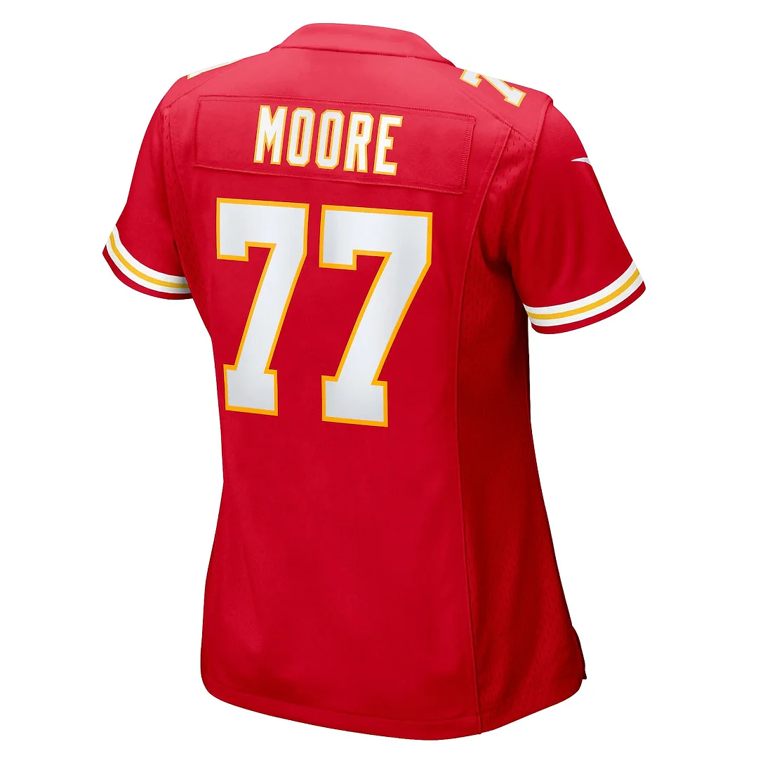 Zennovawear Jaylon Moore Kansas City Chiefs Women's Team Game Jersey - Red