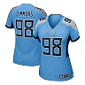 Zennovawear Jeffery Simmons Tennessee Titans Women's Team Game Jersey - Light Blue