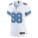 Zennovawear Jeffery Simmons Tennessee Titans Women's Game Jersey - White