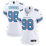 Zennovawear Jeffery Simmons Tennessee Titans Women's Game Jersey - White