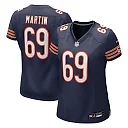 Zennovawear Jeremiah Martin Chicago Bears Women's Team Game Jersey - Navy