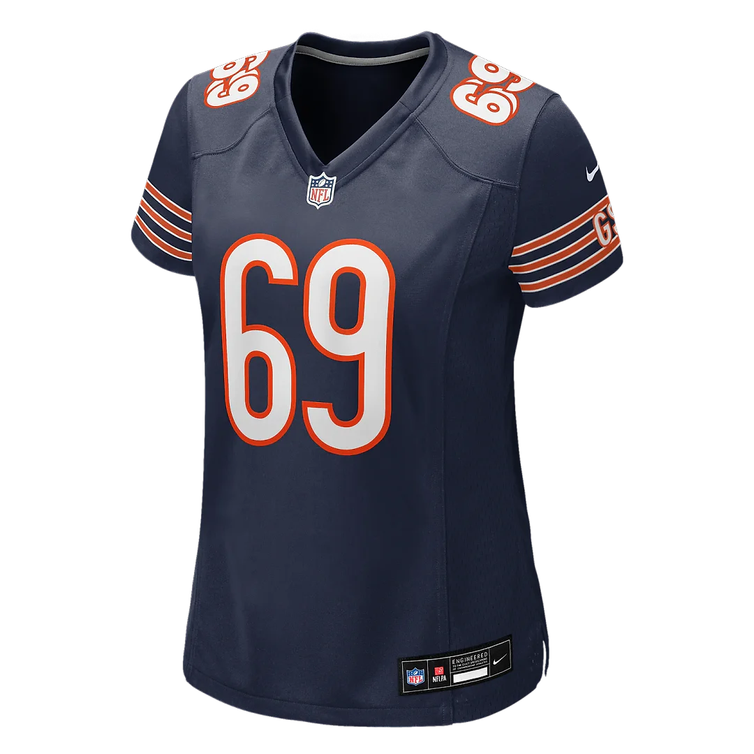 Zennovawear Jeremiah Martin Chicago Bears Women's Team Game Jersey - Navy