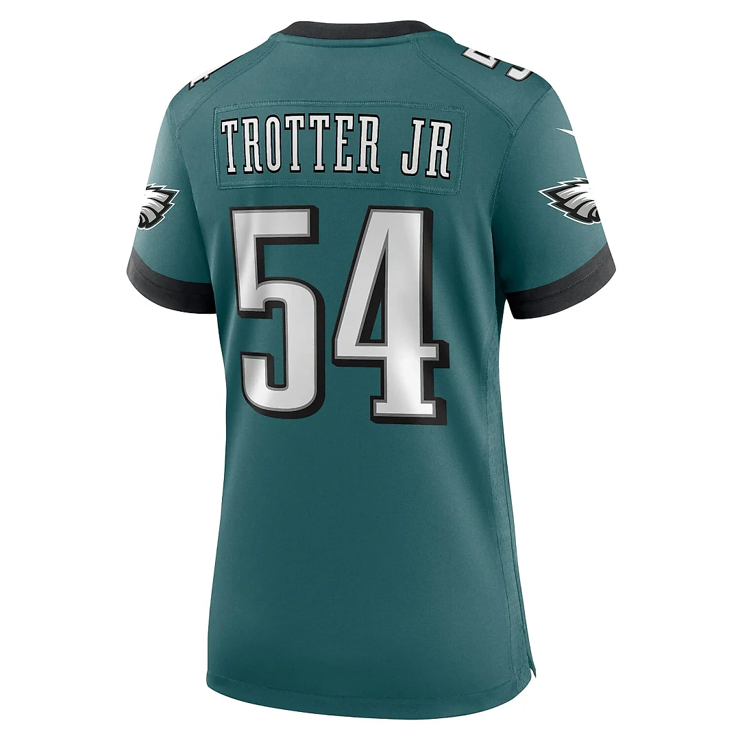 Zennovawear Jeremiah Trotter Jr. Philadelphia Eagles Women's Team Game Jersey - Midnight Green