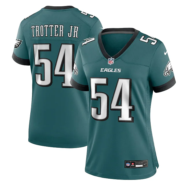 Zennovawear Jeremiah Trotter Jr. Philadelphia Eagles Women's Team Game Jersey - Midnight Green