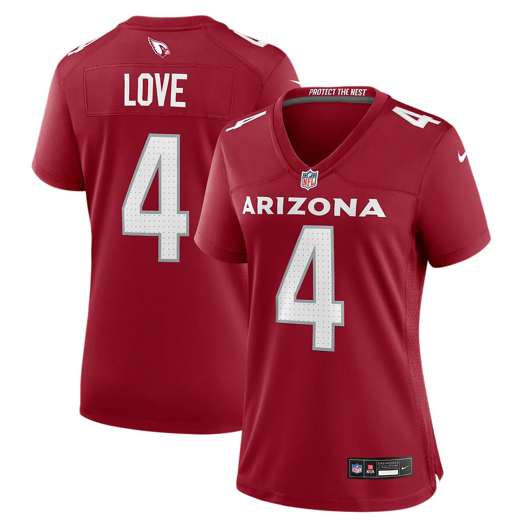 Zennovawear Jeremiyah Love Arizona Cardinals Women's Game Jersey - Cardinal
