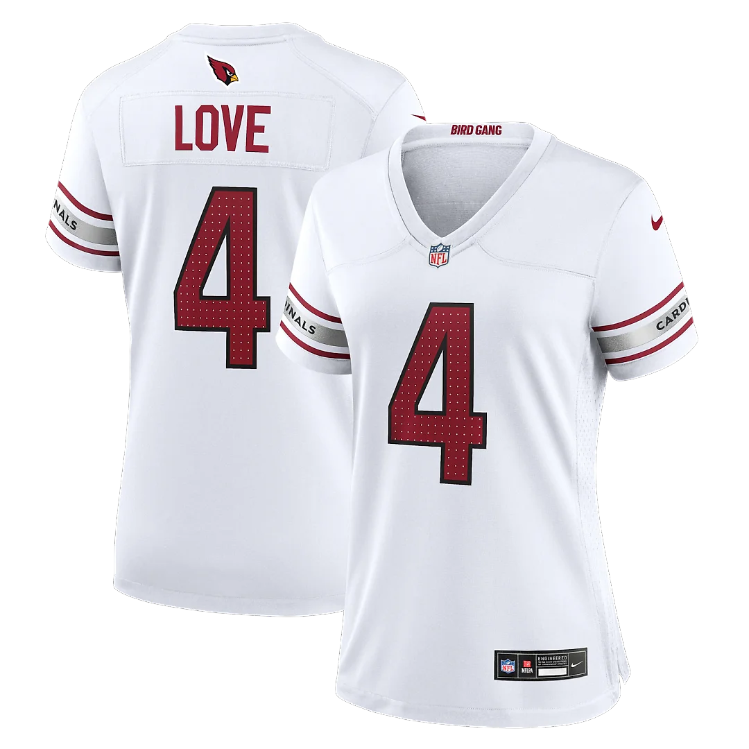 Zennovawear Jeremiyah Love Arizona Cardinals Women's Game Jersey - White