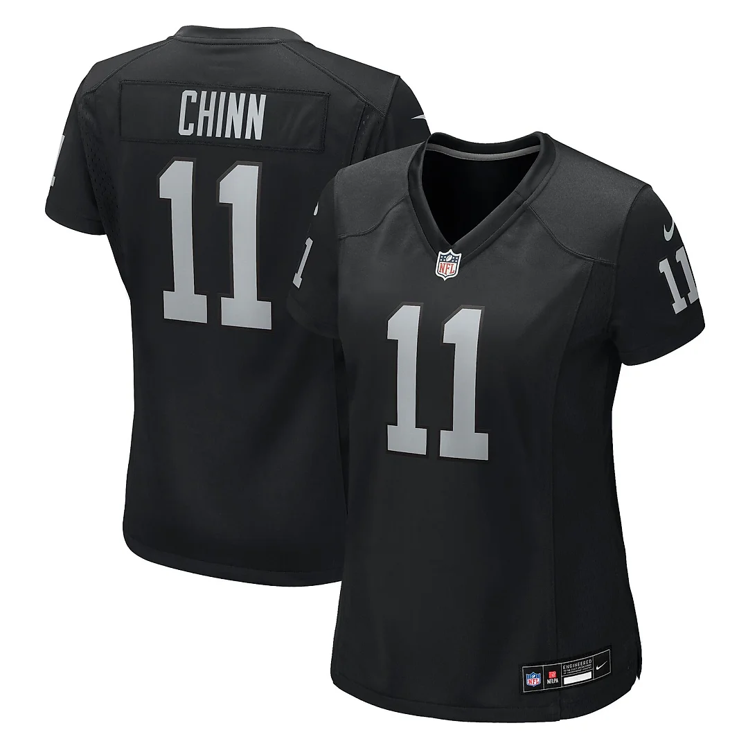 Zennovawear Jeremy Chinn Las Vegas Raiders Women's Team Game Jersey - Black