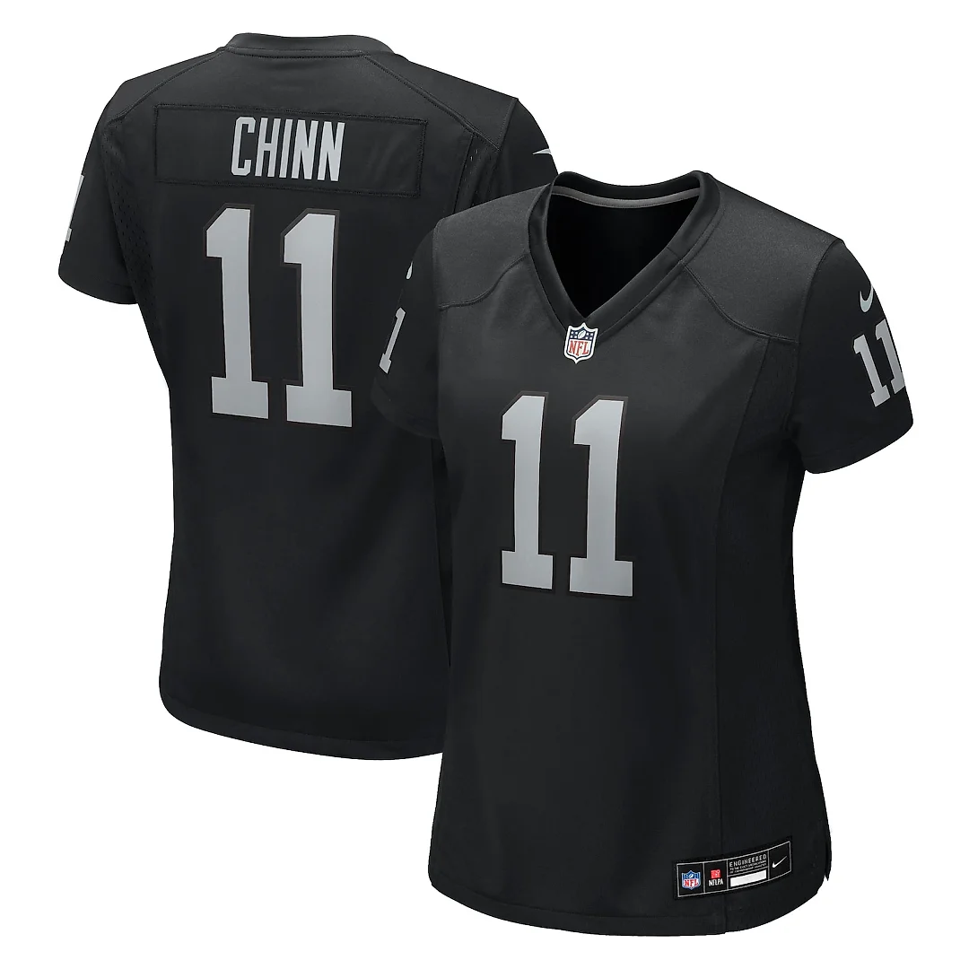Zennovawear Jeremy Chinn Las Vegas Raiders Women's Team Game Jersey - Black