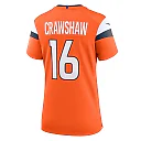 Zennovawear Jeremy Crawshaw Denver Broncos Women's Team Game Jersey - Orange