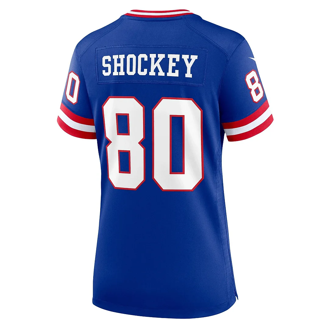 Zennovawear Jeremy Shockey New York Giants Women's Classic Retired Player Game Jersey - Royal
