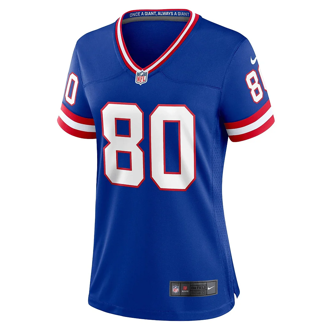 Zennovawear Jeremy Shockey New York Giants Women's Classic Retired Player Game Jersey - Royal
