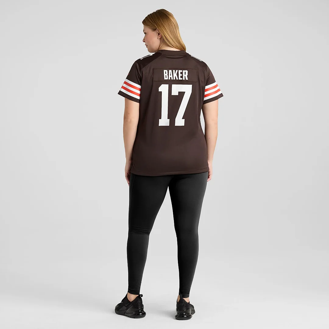 Zennovawear Jerome Baker Cleveland Browns Women's Team Game Jersey - Brown