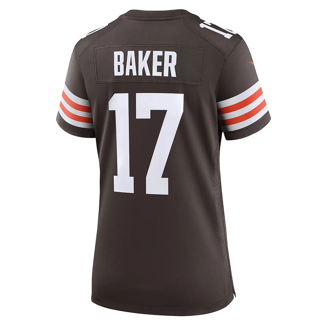 Zennovawear Jerome Baker Cleveland Browns Women's Team Game Jersey - Brown