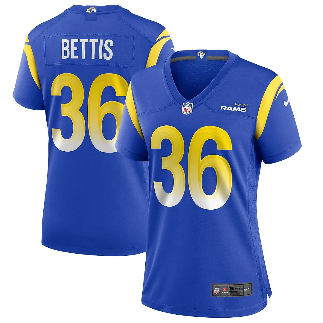 Zennovawear Jerome Bettis Los Angeles Rams Women's Game Retired Player Jersey - Royal