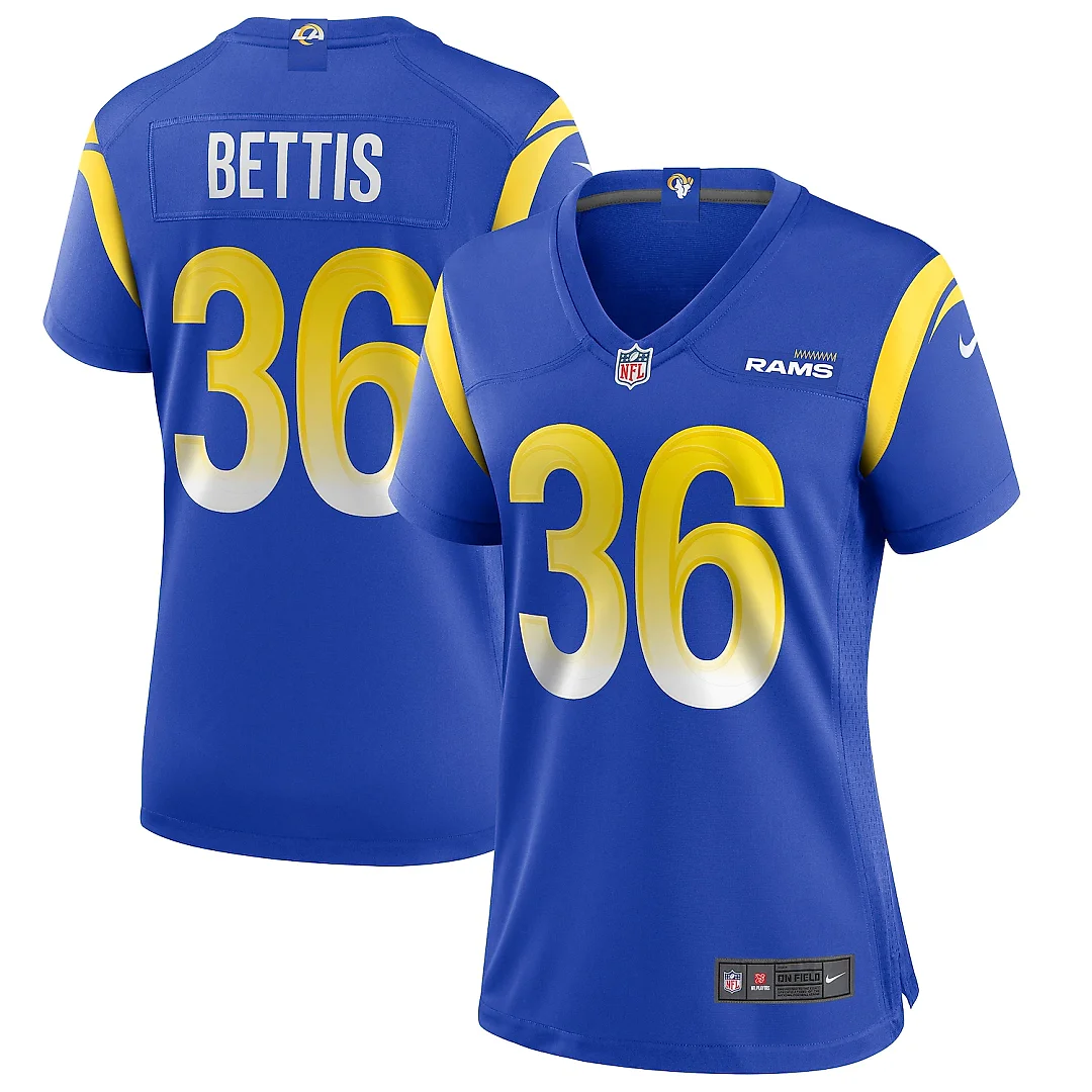 Zennovawear Jerome Bettis Los Angeles Rams Women's Game Retired Player Jersey - Royal