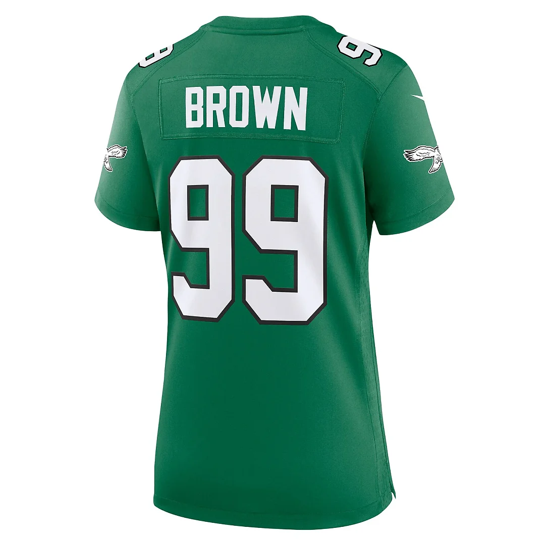 Zennovawear Jerome Brown Philadelphia Eagles Women's Alternate Game Jersey - Kelly Green