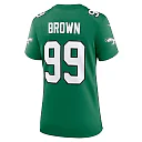 Zennovawear Jerome Brown Philadelphia Eagles Women's Alternate Game Jersey - Kelly Green