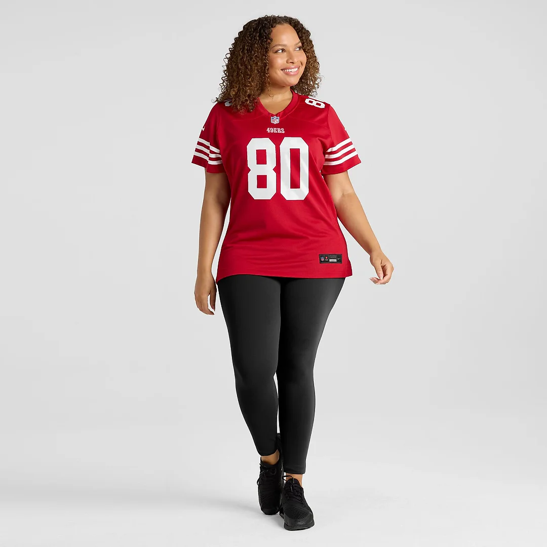 Zennovawear Jerry Rice San Francisco 49ers Women's Retired Player Game Jersey - Scarlet