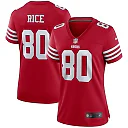 Zennovawear Jerry Rice San Francisco 49ers Women's Retired Player Game Jersey - Scarlet