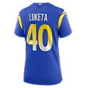 Zennovawear Jesse Luketa Los Angeles Rams Women's Team Game Jersey - Royal