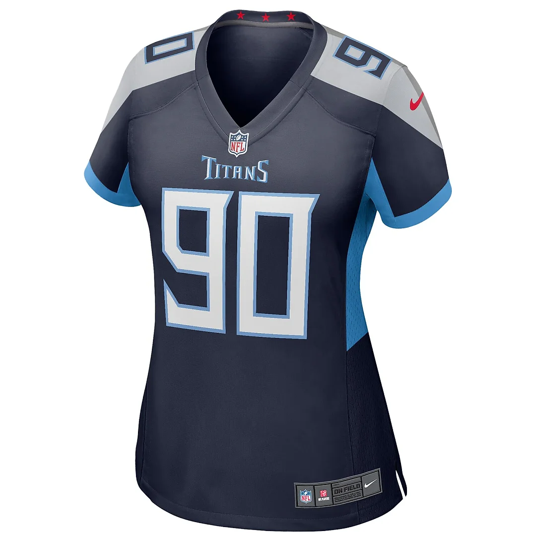 Zennovawear Jevon Kearse Tennessee Titans Women's Game Retired Player Jersey - Navy