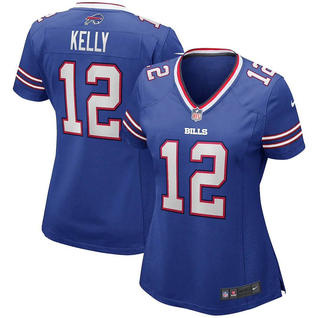 Zennovawear Jim Kelly Buffalo Bills Women's Game Retired Player Jersey - Royal