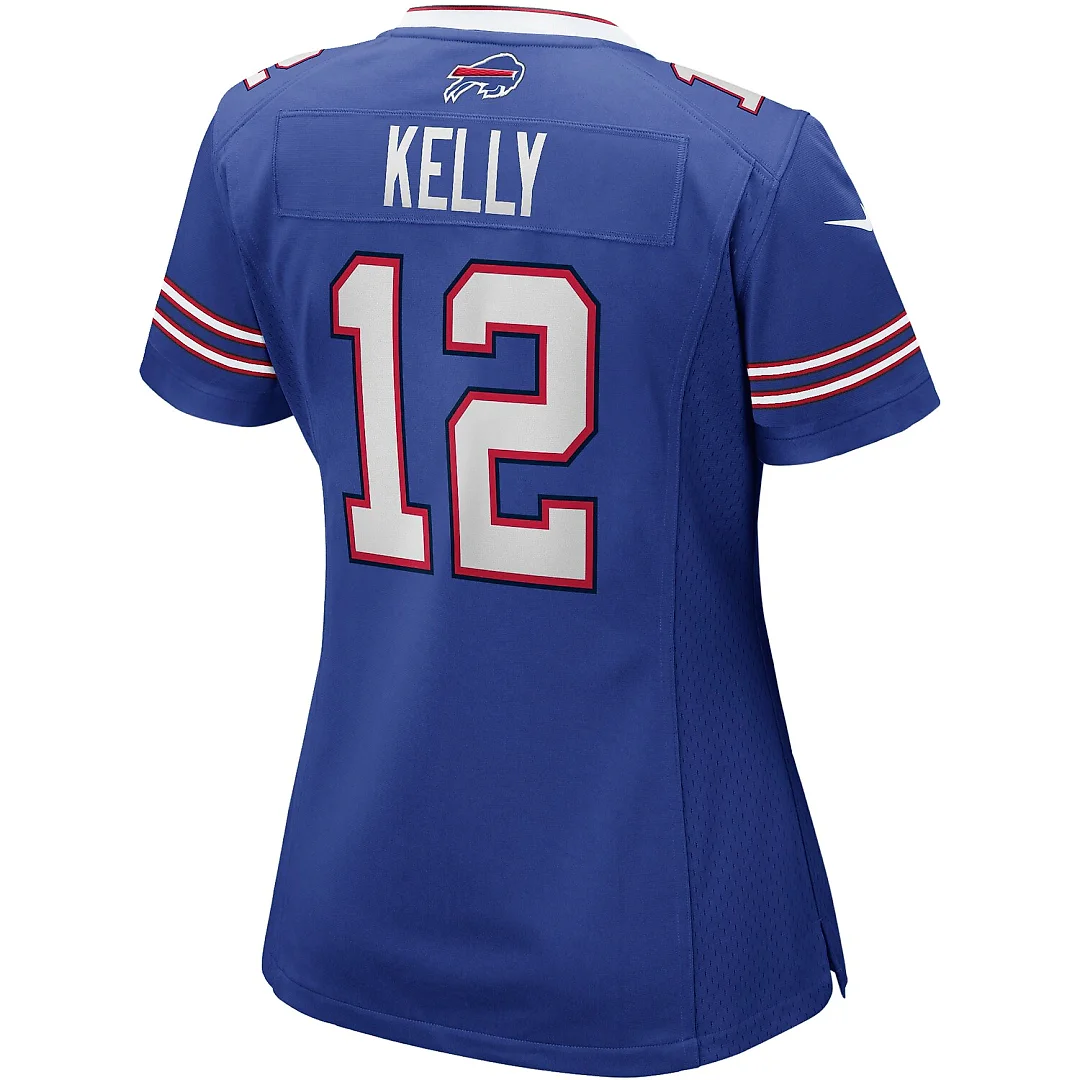 Zennovawear Jim Kelly Buffalo Bills Women's Game Retired Player Jersey - Royal