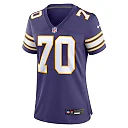 Zennovawear Jim Marshall Minnesota Vikings Women's Classic Retired Player Jersey - Purple